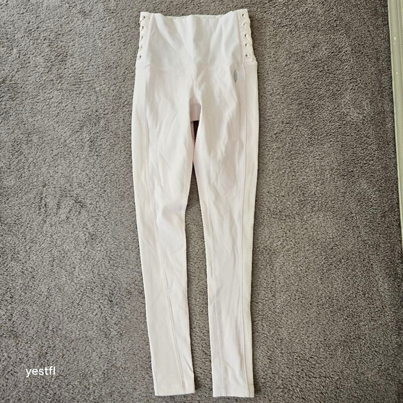 Free People FP movement Leggings XSmall light Pink Before You Go - Picture 1 of 5